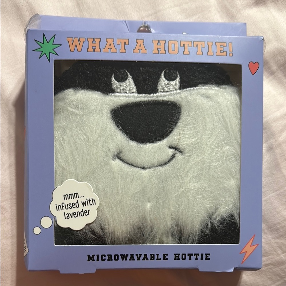 Microwavable Hottie Plush - Black and White